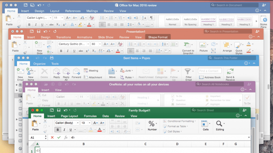 mac for office 2016